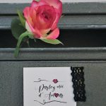Rose im Briefkasten